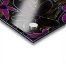 Abstract Purple and Black Florals Acrylic print