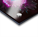 Abstract Dark Neon Sunflower Acrylic print