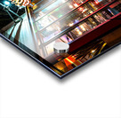 Night shot of restaurant and blurred car lights on a main street in Tübingen Acrylic print