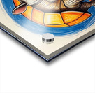 Default A cartoon armadillo curled up in a ball w Acrylic print