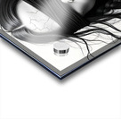 Blindfolded Gothic Woman – Cracked Porcelain Look in Dark Fantasy Style Acrylic print