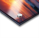 Radiant Ocean Sunset – Serene Waves and Fiery Sky Acrylic print