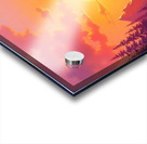 Radiant Wilderness – Sunset River in a Surreal Mountain Valley Acrylic print