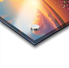 Golden Bloom – Sunset Over a Field of Wildflowers Acrylic print