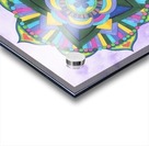 Hand Painted Mandala Watercolor Meditation on Purple Acrylic print