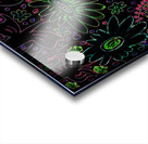 Abstract Neon Florals Acrylic print