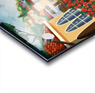 Serene Coastal Village at Sunset Acrylic print