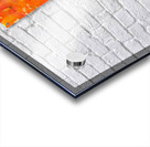 Cat in fall foliage watercolor painting Acrylic print