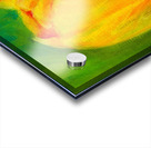 Yellow tulip triptych left acrylic painting  Acrylic print