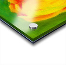 Yellow tulip triptych right acrylic painting  Acrylic print