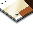 Beige and Black Geometric Abstract Acrylic print