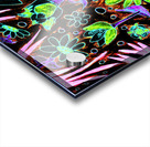 Abstract Neon Floral Design Acrylic print