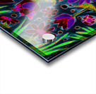 Abstract Neon Floral Dance Acrylic print
