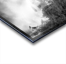 Illuminated  Vertical Yosemite Half Dome in Black and White Acrylic print