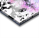 Abstract Pink and Black Dandelion Acrylic print