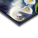 Moon shining over Calla Lily flowers  Impressionism style Acrylic print