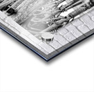 Beside Folly Beach Pier At Sunset Grayscale Acrylic print