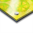 lemon twist abstract acrylic painting Acrylic print