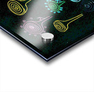 Abstract Colourful Spiral Flowers Acrylic print