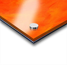 orange pansies acrylic painting Acrylic print