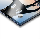 Dockland Historic Crane and People Impression Acrylique