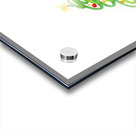 Christmas tree with decoration watercolor painting Acrylic print