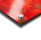 Red maple leaves acylic painting Acrylic print