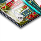 Abstract Vibrant Village Acrylic print