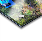 Abstract Cyclist on a Scenic Mountain Trail                                                                                                                      Acrylic print