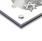 Hamsa Micro-Blessing with a Magen David Acrylic print