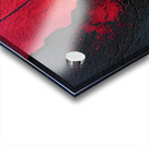 Solar Ring – Red Gold Textured Abstract Print Acrylic print