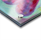 Abstract purple heart acrylic painting  Acrylic print