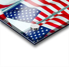 Flags in field Acrylic print