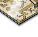 Vintage Georgia Tech Yellow Jackets Football Players Art Acrylic print