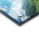 Majestic Mountain Valley with River and Wildflowers – Stunning Nature Landscape Acrylic print