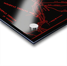 Vintage 1970s Rutgers Stadium Map Art Acrylic print