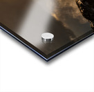 Into the Descent — Gravel Rider in the Storm Acrylic print