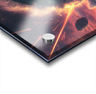 Apocalyptic Scene: Giant Waves and Meteor Strikes Acrylic print