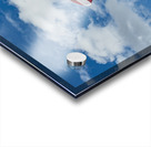 American Flag Against Clouds and Blue Sky - Utah Acrylic print