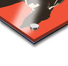 Bold Great Dane Dog Minimalist Black and Orange Dog Design for Dog Lovers Acrylic print