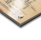 1980s Lawrence Kansas Map Acrylic print