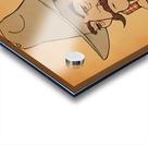 Throwback Oklahoma State Pistol Pete Cartoon Mascot Art Acrylic print