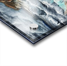 Swirling waves seascape Acrylic print