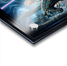 Mylara Wynthra Riding Nyxarion In Gryndorium Captivating AI Concept Art by Xzendor7 Acrylic print