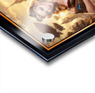 Portrait Of Scivara Vendari Gilded Guardian Of Meyrath Mesmerizing AI Concept Art by Xzendor7 Limited Edition Print Acrylic print