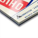 1951 Ohio State at Michigan Football Ticket Print Acrylic print