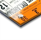 1968 Texas vs. Oklahoma Football Ticket Art Acrylic print
