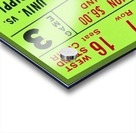 1976 BYU Cougars Ticket Stub Art Acrylic print