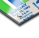 1982 Cleveland Browns vs. Seattle Seahawks Ticket Art Acrylic print