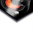 Trilia Red Nebula Fractal Portrait BLKGS Orange Sun Acrylic print